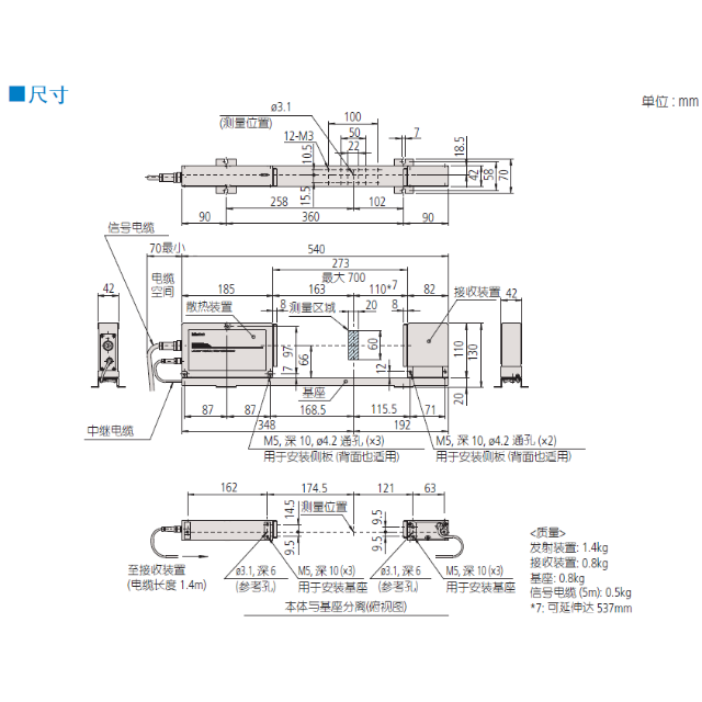 三豐激光測(cè)徑儀LSM-506S 544 系列 — 激光測(cè)徑儀(測(cè)量裝置)