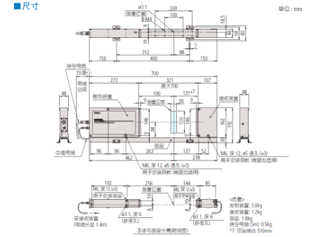 三豐激光測徑儀LSM-506S 544 系列 — 激光測徑儀(測量裝置)